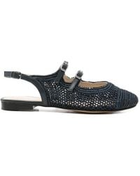 CAREL PARIS - Balma Buckle-Strap Flat Pumps - Lyst