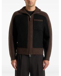 Manière De Voir - Monty Colour Block Zip Through Cardigan - Lyst