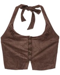 Frankie's Bikinis - Delilah Tie-Detail Bikini Top - Lyst