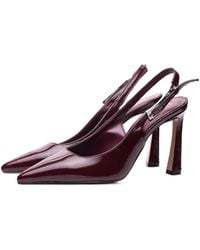 Poche Paris - Escarpins Pointus À Bride Arrière - Lyst