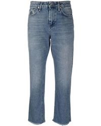 Department 5 - High-Waisted Cropped Jeans - Lyst