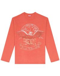 DIESEL - Eagle Graphic Print Relaxed-Fit Silk-Nylon Blend Shirt - Lyst