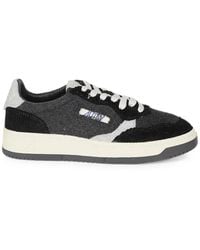 Autry - Corduroy-Panelled Sneakers - Lyst