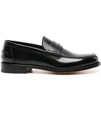 Doucal's - Penny-Slot Patent Leather Loafers - Lyst