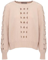 D.exterior - Cambrie Pullover Mit Cut-Out - Lyst
