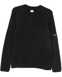 C.P. Company - Pull Côtelé À Détail De Verre De Lunettes - Lyst