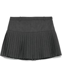 Marine Serre - Pleated Mini Skirt - Lyst