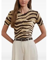 Ralph Lauren - ゼブラプリント ショートスリーブ トップ - Lyst