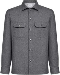 Brunello Cucinelli - Wool Shirt - Lyst