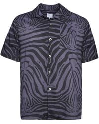 Rhude - Zebra-print Short-sleeve Shirt - Lyst