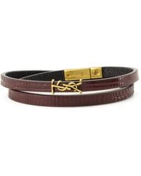 Saint Laurent - Pulsera Cassandre - Lyst