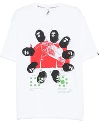 A Bathing Ape - X Kazuki Kuraish Graphic-Print T-Shirt - Lyst