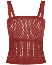 Max Mara - Sleeveless Knitted Top - Lyst