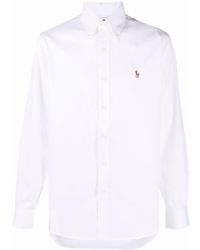 Polo Ralph Lauren - Camisa con logo bordado - Lyst