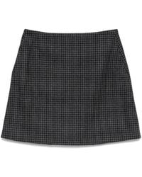 A.P.C. - Classic Check Wool Skirt - Lyst