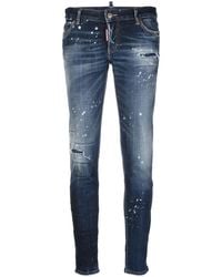 DSquared² - Distressed-Effect Skinny Jeans - Lyst