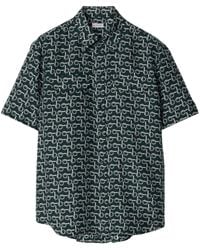 Burberry - B Printed Silk Shirt - Lyst