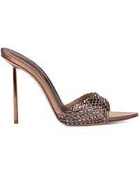 Le Silla - Gilda Crystal-Embellished Pointed-Toe Sandals - Lyst