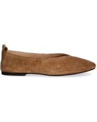 GANT - Suede Almond-Toe Ballet Flats - Lyst
