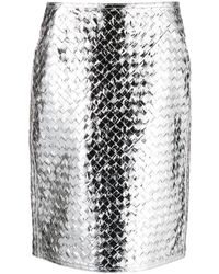 Bottega Veneta - Intrecciato Pencil Skirt - Lyst