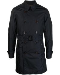 Moorer - Belted-waist Trench Coat - Lyst