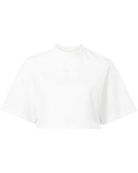 Reebok - Vector Cropped Cotton T-Shirt - Lyst