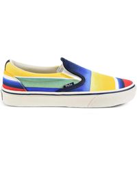 Polo Ralph Lauren - Striped-Pattern Slip-On Sneakers - Lyst