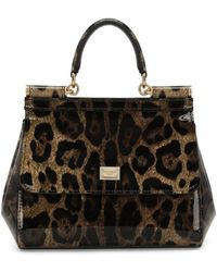 Dolce & Gabbana - Patent Leather 'sicily' Handtas - Lyst