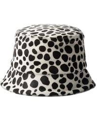Prada - Printed Calf Hair Bucket Hat - Lyst