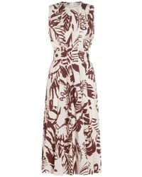 Antonelli - Floral-Print Midi Dress - Lyst