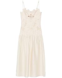 Sandro - Cut-Out Midi Dress - Lyst