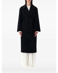 Alberta Ferretti - Abrigo Cruzado Con Cinturón - Lyst