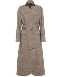 Brunello Cucinelli - Cappotto Con Cintura-Donna - Lyst