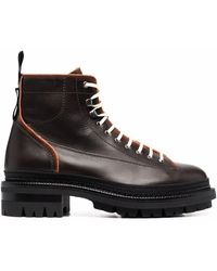 DSquared² - Leather Lace-up Ankle Boots - Lyst
