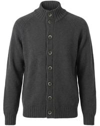 Altea - Ribbed-Knit Button-Up Cardigan - Lyst