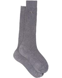 Prada - Fine-ribbed Cotton Socks - Lyst