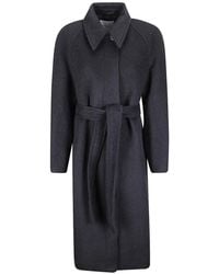 Studio Nicholson - Belted Curved-Shoulder Coat - Lyst