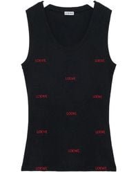 Loewe - Logo Cotton Tank Top - Lyst