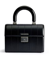 Ami Paris - Leather Top Handle Bag - Lyst