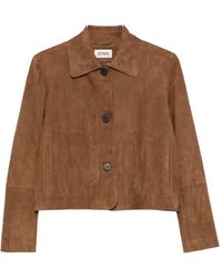 Arma - Suede Button-Front Jacket - Lyst