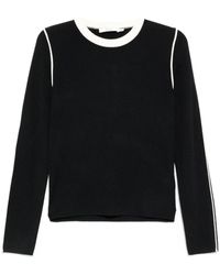 B+ AB - Contrast Trim Knit Sweatshirt - Lyst