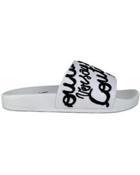 Versace Jeans Couture - Logo-Print Slides - Lyst