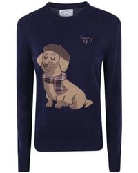 MC2 Saint Barth - Dog-Patch Wool Sweater - Lyst