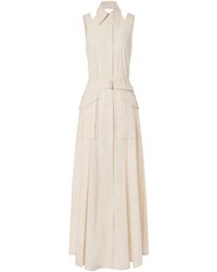 Alberta Ferretti - ベルテッド マキシドレス - Lyst