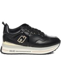 Liu Jo - Maxi Wonder Logo-Plaque Sneakers - Lyst