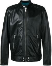 DIESEL Leather Jacket - Black
