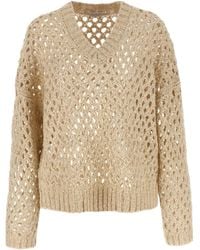 Brunello Cucinelli - 'Rustic Dazzling Net' Sweater - Lyst