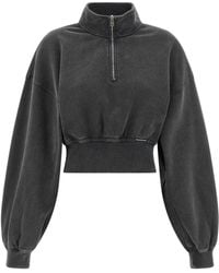 Alexander Wang - Cropped Sweatshirt - Lyst