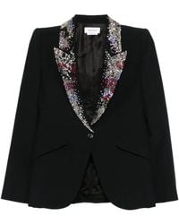 McQueen - Embellished-Collar Blazer - Lyst