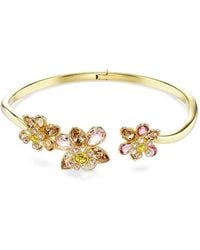 Swarovski - Idyllia Floral-Embellished Bracelet - Lyst